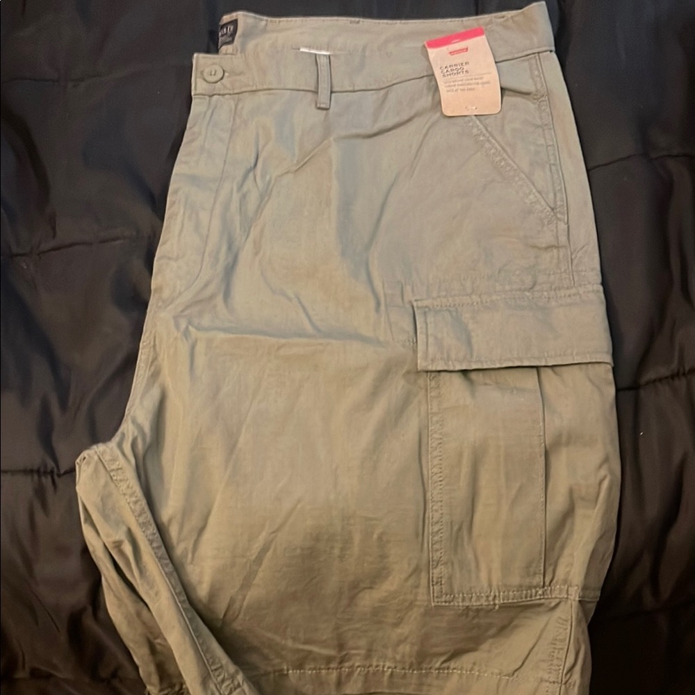 Olive Cargo Shorts